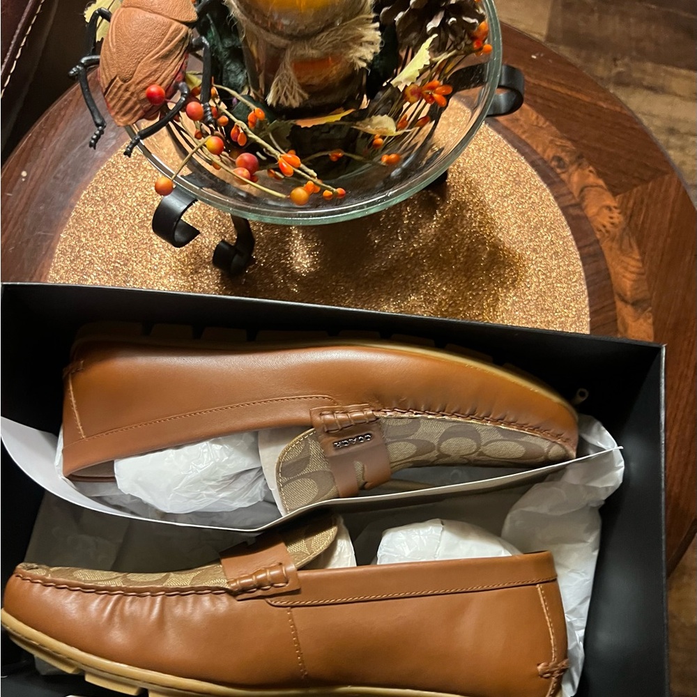 Coach Men's Tan Drivers NWT - Picture 7 of 7